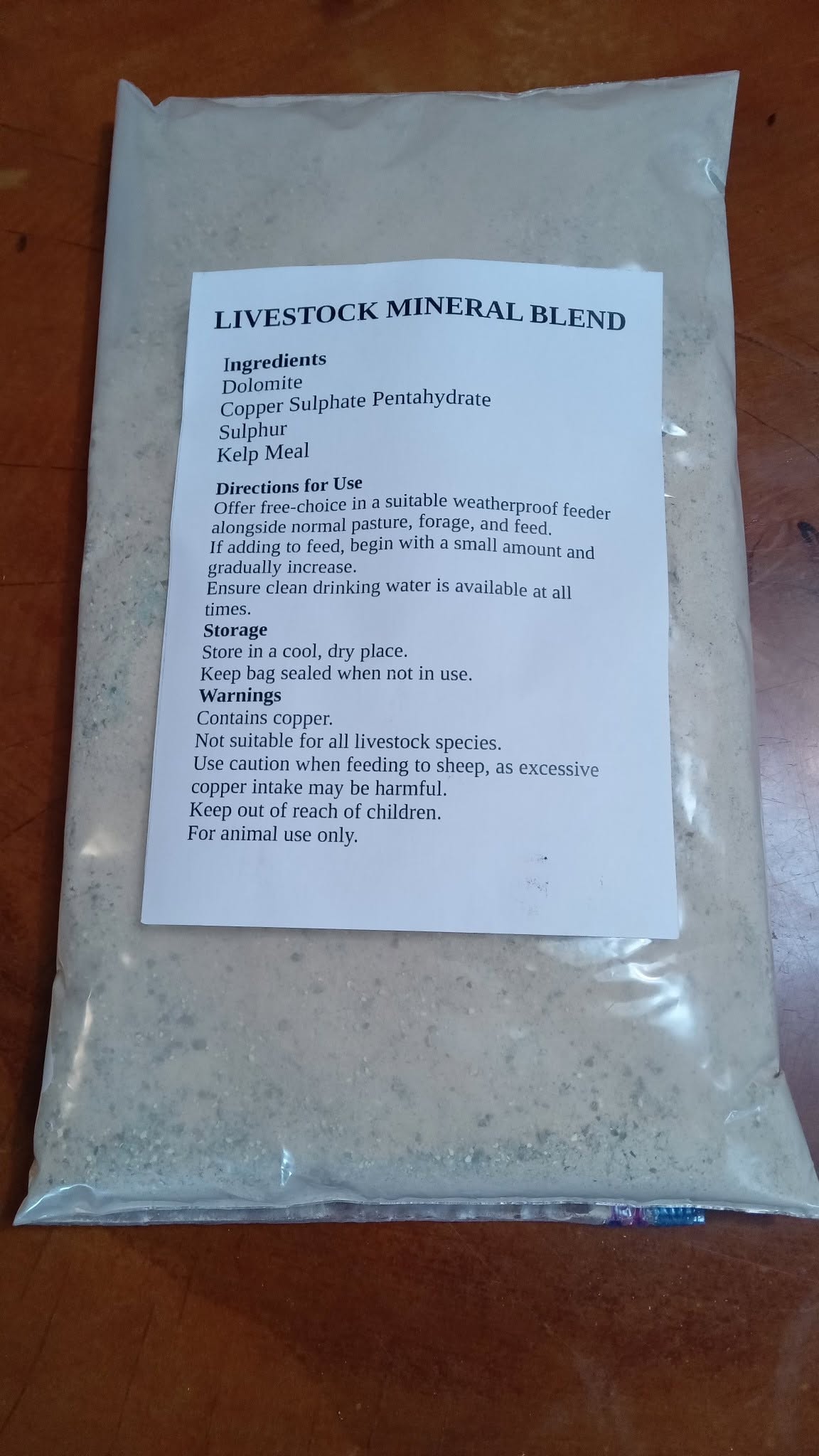 Livestock Mineral Mix